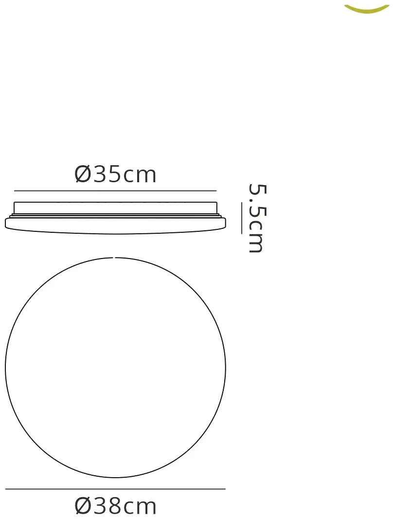 Zero Smart  Flush Ceiling Dimmable 56W LED M5947  Mantra Zero Smart